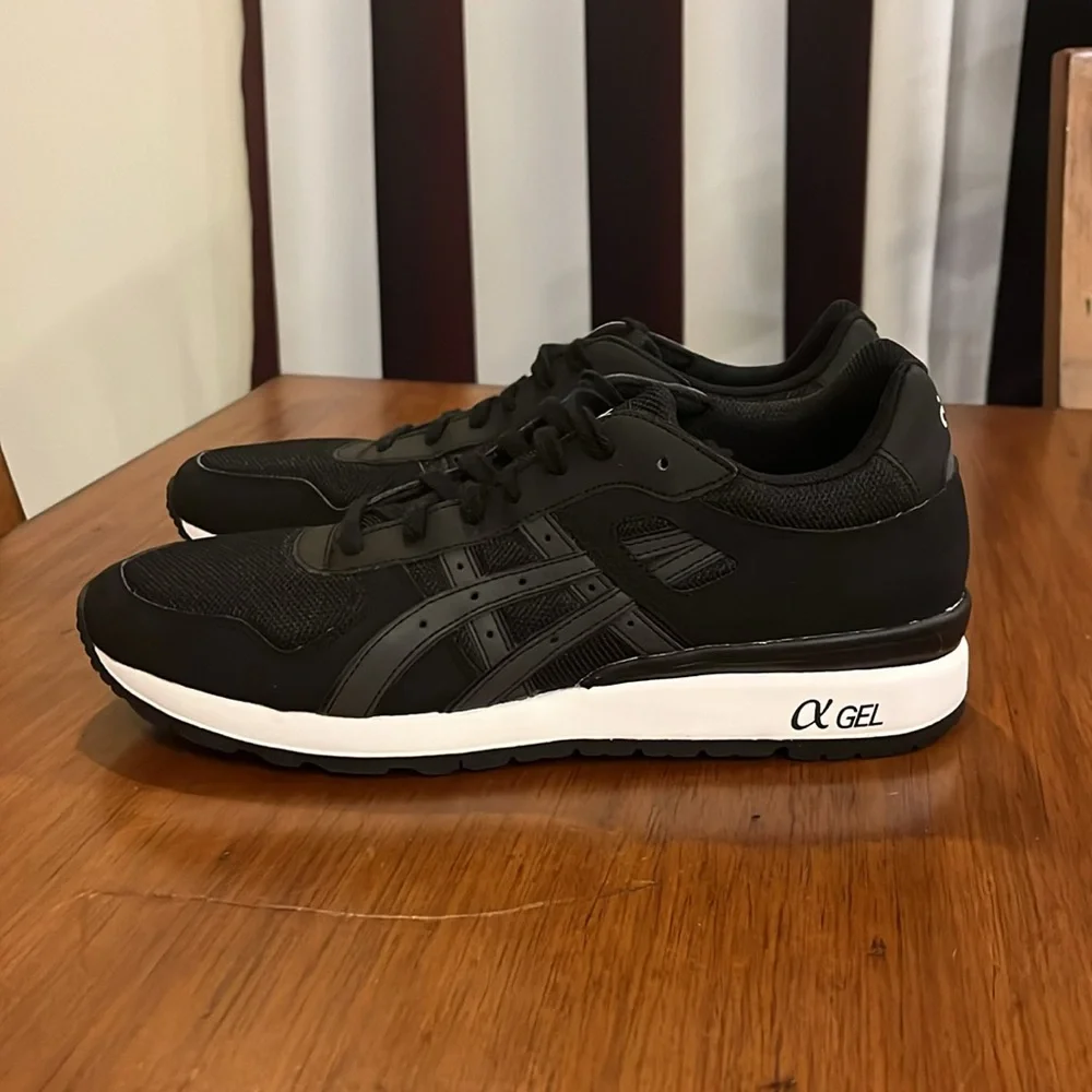 ASICS GT-II Shoes Sneakers H549Y 9090 new black white Mens Size 10.5